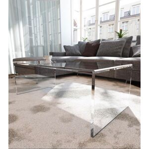 Petrozzi Table Basse Relax en Plexiglas 120x60 SP.20MM - Bianco