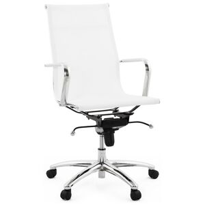 ALTEREGO Fauteuil de bureau moderne 'AIR' blanc