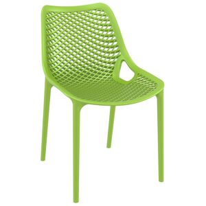 ALTEREGO Chaise moderne 'BLOW' verte en matiere plastique