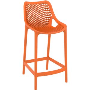 ALTEREGO Tabouret snack mi-hauteur 'BROZER MINI' orange