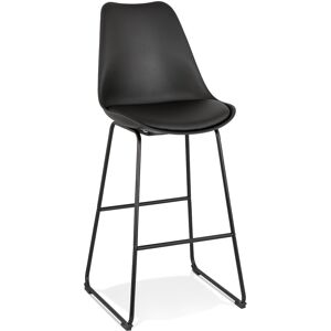 ALTEREGO Tabouret de bar 'CHOKO' noir