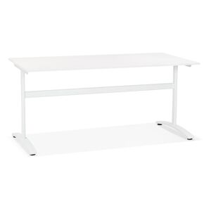 ALTEREGO Grand bureau droit 'CRYPTO' blanc - 160x80 cm