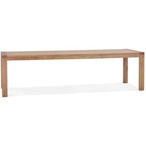 ALTEREGO Table de salle a manger extensible 'EXTENSA' en Chene massif - 200(280)x100 cm