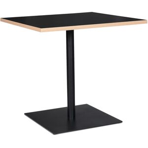 ALTEREGO Table carree 'FUSION SQUARE' noire - 80x80 cm