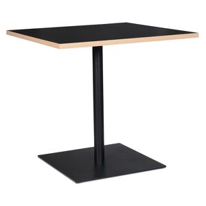 ALTEREGO Table carrée 'FUSION SQUARE' noire - 80x80 cm