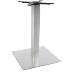 ALTEREGO Pied de table 'KARO' 75 en acier brosse