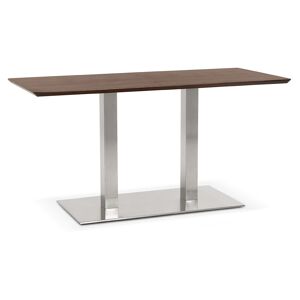 ALTEREGO Table / bureau design 'MAMBO' en bois finition Noyer - 150x70 cm