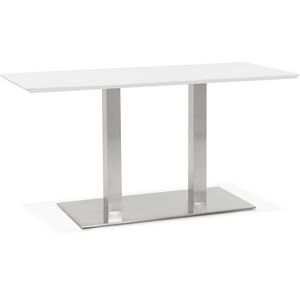 ALTEREGO Table / bureau design 'MAMBO' blanc - 150x70 cm