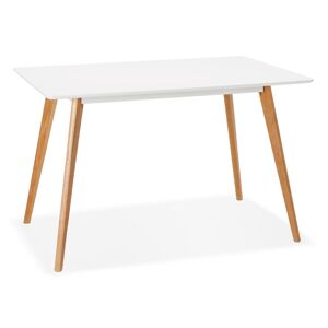 ALTEREGO Petite table / bureau design 'MARIUS' blanche style scandinave - 120x80 cm