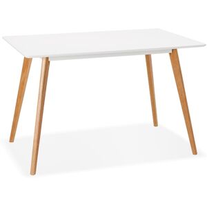 ALTEREGO Petite table / bureau design 'MARIUS' blanche style scandinave - 120x80 cm