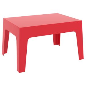 ALTEREGO Table basse 'MARTO' rouge en matière plastique