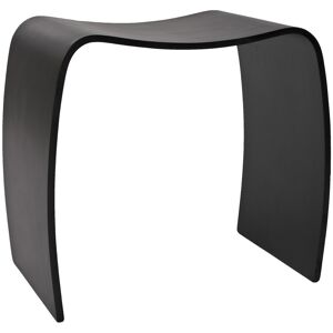 ALTEREGO Tabouret bas d'appoint 'MOJO' en bois noir