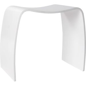 ALTEREGO Tabouret bas d'appoint 'MOJO' en bois blanc