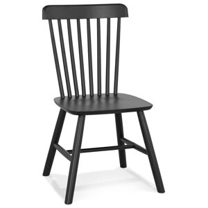 ALTEREGO Chaise design 'MONTANA' en bois noir