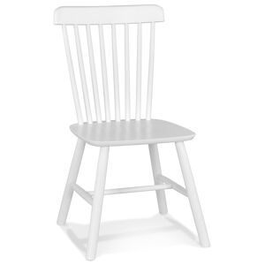 ALTEREGO Chaise design 'MONTANA' en bois blanc