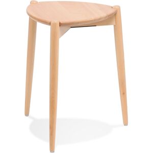 ALTEREGO Tabouret bas empilable 'PINTADO' en bois naturel