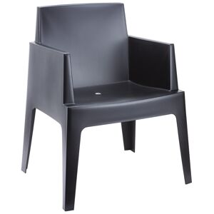 ALTEREGO Chaise design 'PLEMO' noire en matière plastique - Publicité