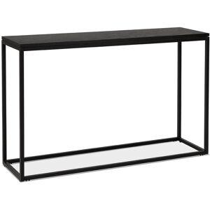 ALTEREGO Table console style industriel 'RIVER' en bois et metal noir