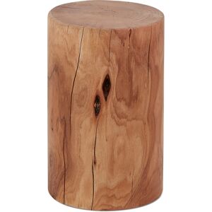 ALTEREGO Table d'appoint / Tabouret tronc d'arbre 'STOLY' en bois massif finition naturelle