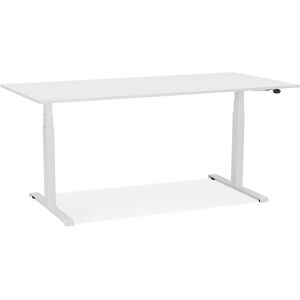 ALTEREGO Bureau reglable en hauteur electrique 'TRONIK' blanc - 160x80 cm