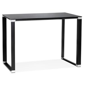 ALTEREGO Table haute / bureau haut 'XLINE HIGH TABLE' en verre noir - 140x70 cm