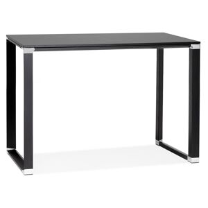 ALTEREGO Table haute / bureau haut 'XLINE HIGH TABLE' en bois noir - 140x70 cm