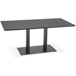 ALTEREGO Table / bureau design 'ZUMBA' noir - 180x90 cm