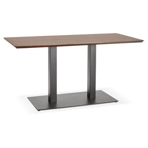 ALTEREGO Table / bureau design 'ZUMBA' en bois finition Noyer - 150x70 cm