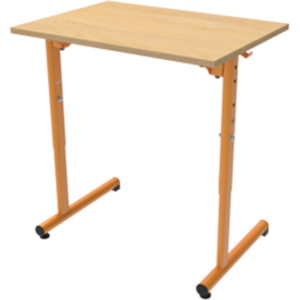 Axess Industries table de classe individuel reglable   matiere plateau melamine   nbre de...