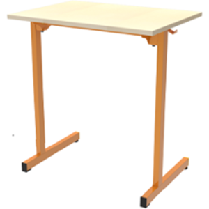 Axess Industries table de classe individuelle taille 6   matiere plateau melamine   nbre de...