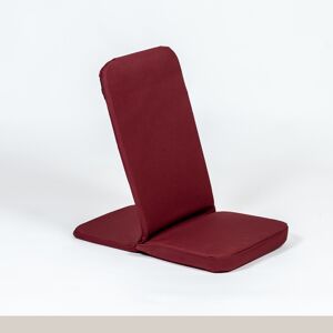 Axess Industries chaise de sol cale dos multiposition   coloris rouge bourgogne
