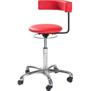 Axess Industries siege d'enseignant avec dossier pivotant   coloris rouge   haut. assise 490 a...