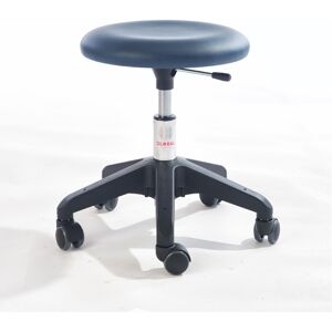 Axess Industries tabouret d'adulte avec une large assise   coloris piétement noir   coloris bleu