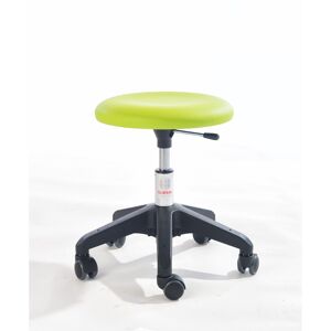 Axess Industries tabouret d'adulte avec une large assise   coloris piétement noir   coloris vert