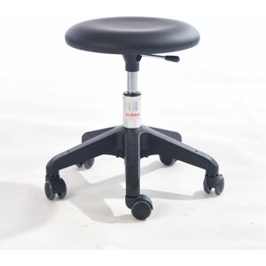 Axess Industries tabouret d'adulte avec une large assise   coloris piétement noir   coloris noir