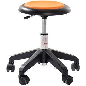 Axess Industries tabouret pour le personnel encadrant   coloris orange   coloris pietement noir