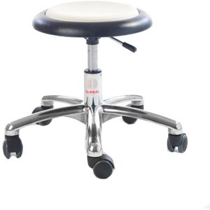 Axess Industries tabouret pour le personnel encadrant   coloris blanc   coloris pietement chrome