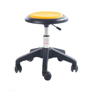 Axess Industries tabouret pour le personnel encadrant   coloris jaune   coloris pietement noir