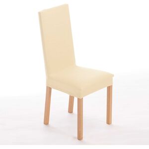 Housse chaise unie extensible - housse integrale ou assise seule - Blancheporte Écru Dessus de chaise : 45x45cm