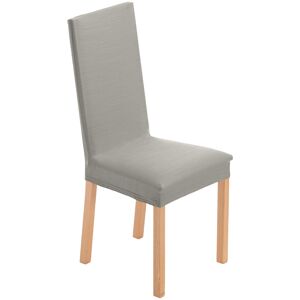 Housse chaise unie extensible - housse integrale ou assise seule - Blancheporte Gris Dessus de chaise : 45x45cm