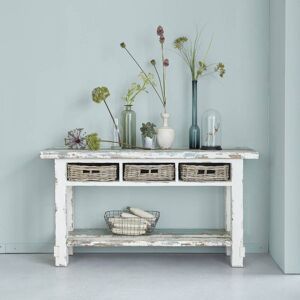 BOIS DESSUS BOIS DESSOUS Console en bois recyclé massif 150 cm