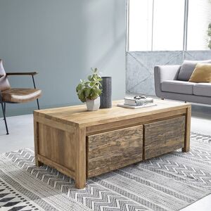 BOIS DESSUS BOIS DESSOUS Table basse en teck recyclé massif