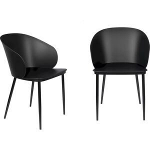 BOITE A DESIGN Lot 2 chaises design Gigi Noir