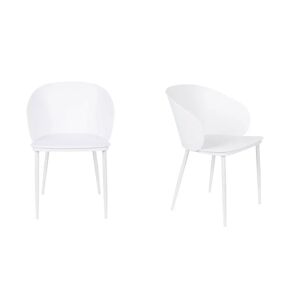 BOITE A DESIGN Lot 2 chaises design Gigi Blanc