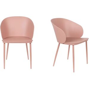 BOITE A DESIGN Lot 2 chaises design Gigi Rose