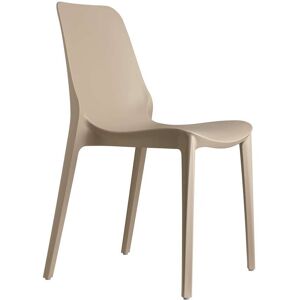 Scab design 2 chaises design Ginevra pour intérieur ou extérieur - Scab Taupe