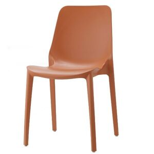 Scab design 2 chaises design Ginevra pour intérieur ou extérieur - Scab Marron