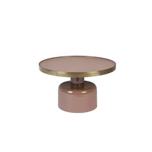 Table basse Glam brillante et laiton Zuiver Rose