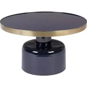 Table basse Glam brillante et laiton Zuiver Bleu