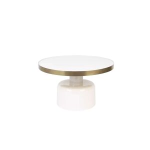 Table basse Glam brillante et laiton Zuiver Blanc